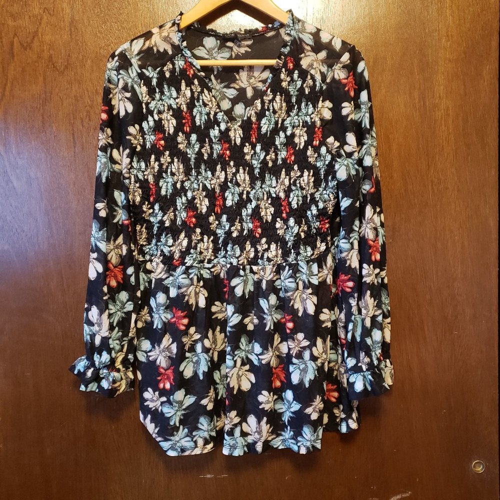 Lane Bryant floral tunic top